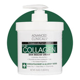 Advanced clinicals collagen skin rescue cream 454g