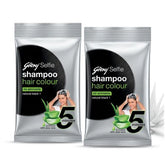 Godrej Shampoo Hair Colour No Ammonia Natural Brown No.1 2PCS