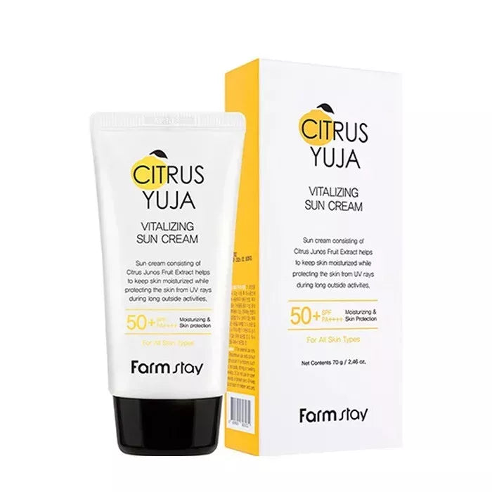 Farmstay Citrus Yuja Vitalizing Sun Cream SPF50+ for All Skin Types 70g