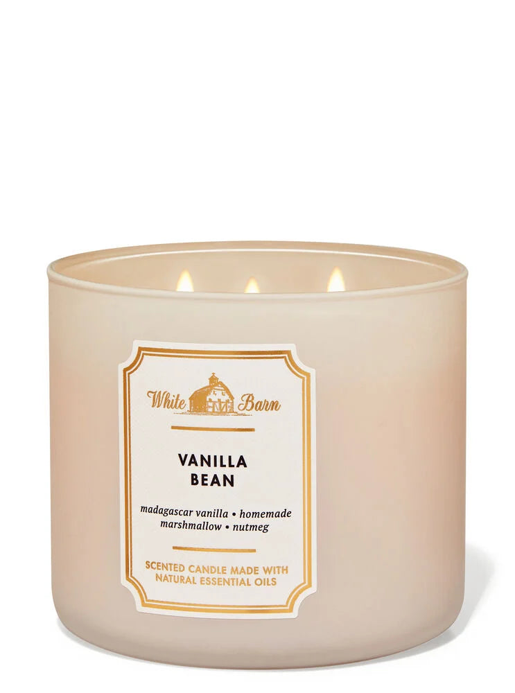 Bath & Body Works Vanilla Bean 3 Wick Scented Candle