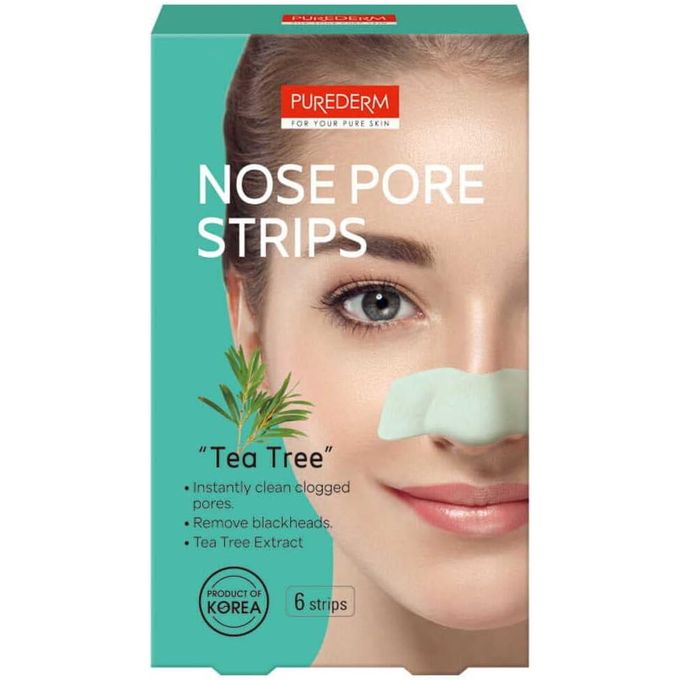 Purederm nose pore strips tea tree 6 strips