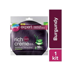 Godrej New Expert Creme Hair Color - Burgundy 20ml+20gm
