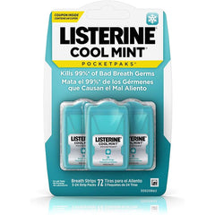 Listerine Cool Mint Pocketpaks - 72 Strips