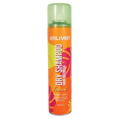 Enliven Tropical Coconut & Vanilla Dry Shampoo Hair Refresh 300ml