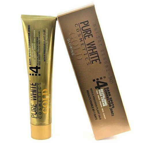 Pure White Gold Glowing Cream 4 Dark Spots Corrector Revitalising Fade Cream 40g