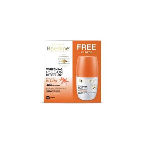 Beesline Whitening Roll-On Deodorant Pacific Island 2x50ml offer 1+1