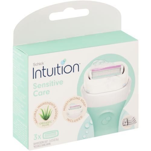 Schick Intuition Sensitive Care 3 X 4 Blades Organic Alo Vera