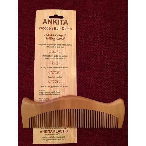 Ankita Wooden Hair Comb Tight Without Hand