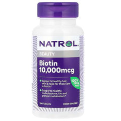 Natrol Biotin 10.000mcg Maximum Strength Vegetarian 100tablets