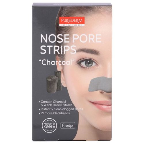 Purederm Nose Pore Strips Charcoal - 6 Pcs