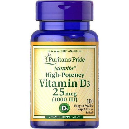 Puritan'S Pride vitamin D3 ( 1000 IU ) 100 easy to swallow rapid release softgels