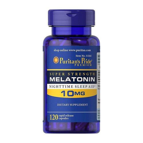 Puritan'S Pride Melatonin Night Time Sleep Aid 10mg 120 Capsules