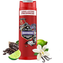 Old Spice night panther scent of citrus vanilla 3 in 1 body-hair-face 400ml