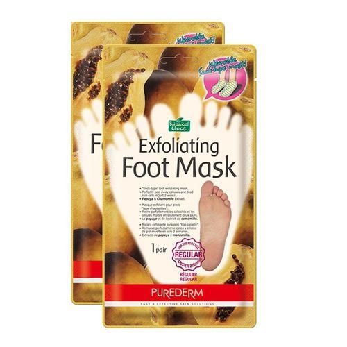 Purederm exfoliating foot mask pack of 2