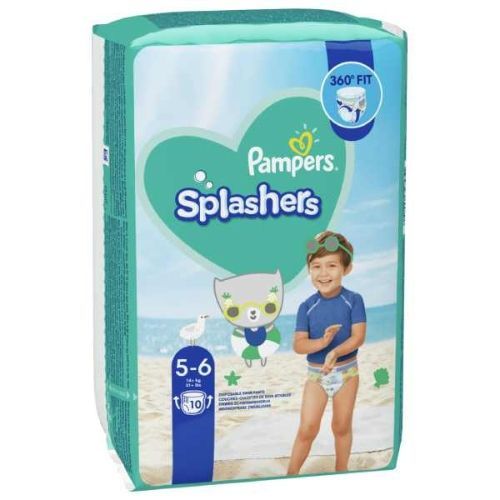 Pampers Splashers (5-6) 14+kg Disposable Swim Pants 10 Diapers