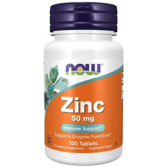Now Zinc 50mg 100 Tablets