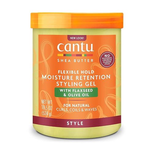 Cantu Flexible Hold Moisture Retention Styling Gel With Flaxseed & Olive Oil 524g