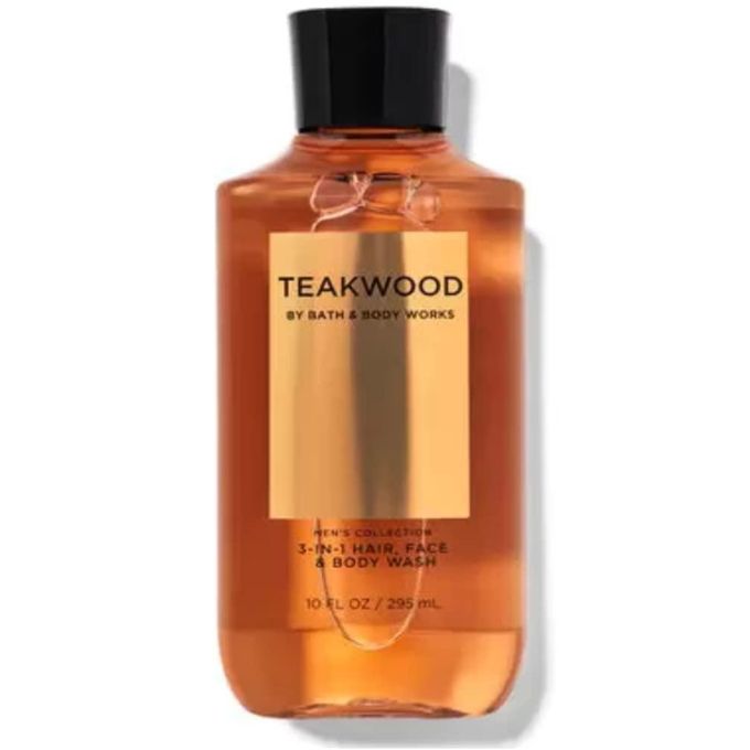 Bath & Body Works Teakwood 3-in-1 Hair, Face & Body Wash For Men 295ml