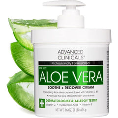 Advanced clinicals Aloe Vera Soothe + Recover Cream 454g