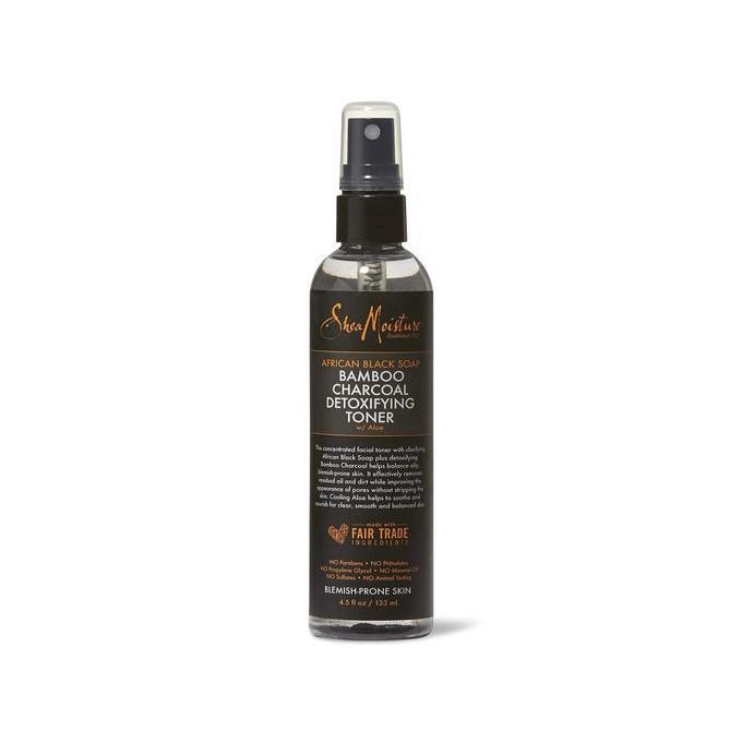 Shea Moisture African Black Soap Bamboo Charcoal Detoxifying Toner 133ml