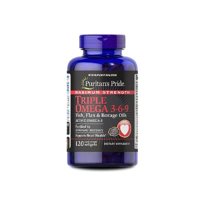 Puritan’s Pride Triple Omega 3-6-9 – 120 Softgels