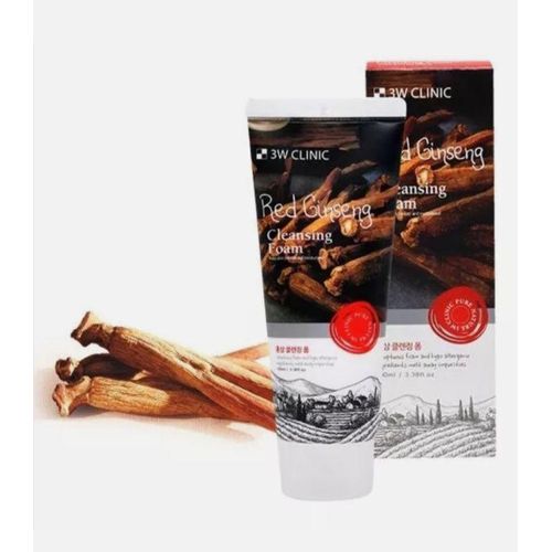 3W CLINIC Red Ginseng Cleansing Foam 100ml