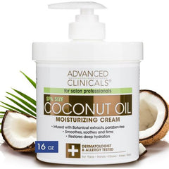 Advanced clinicals Coconut Oil Moisturizing Cream 454g