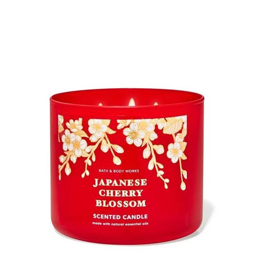Bath & Body Works Japanese Cherry Blossom 3 Wick Candle 411g