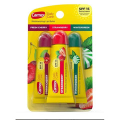 Carmex Daily Care Moisturizing Lip Balm SPF 15 Sunscreen Pack of 3