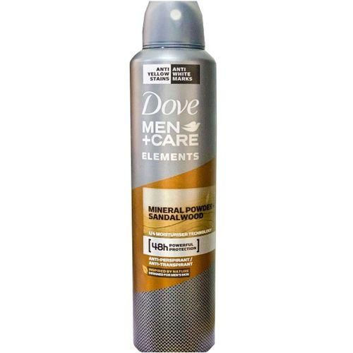 Dove Dove Men+Care Elements Mineral Powder & Sandalwood Deodorant Spray 250ml
