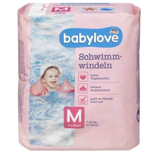 Dm Baby love Swimming Diapers Medium 7-13 kg Pack Of 12
