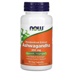 Now Standardized Extract Ashwagandha 450 Mg 90 Veg Capsules