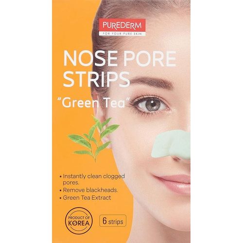 Purederm Nose Pore Strips Green Tea 6 Strips