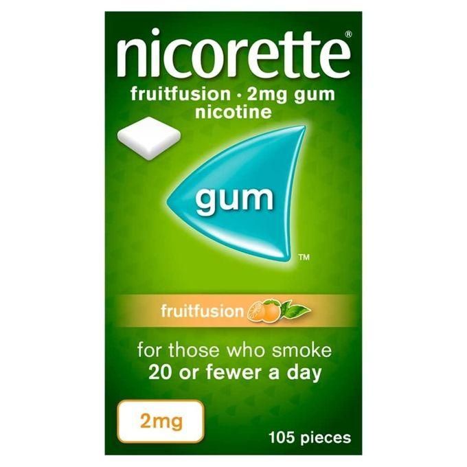 Nicorette Fruitfusion 2mg Gum Nicotine 105 Pieces