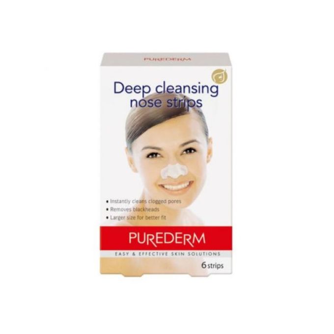 Purederm Deep Cleansing Nose Strips - White - 6 Pcs