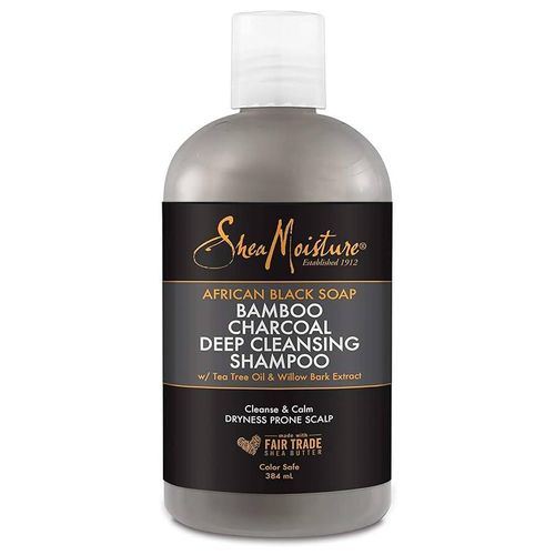 Shea Moisture African Black Soap Bamboo Charcoal Deep Cleansing Shampoo 384ml