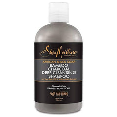 Shea Moisture African Black Soap Bamboo Charcoal Deep Cleansing Shampoo 384ml