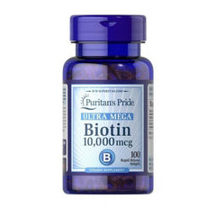 Puritan'S Pride Ultra Mega Biotin 10,000 Mcg 100 Capsules