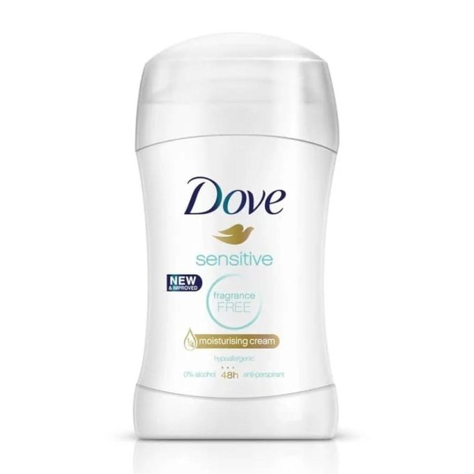 Dove Sensitive Deodorant Stick Fragrance Free 40g