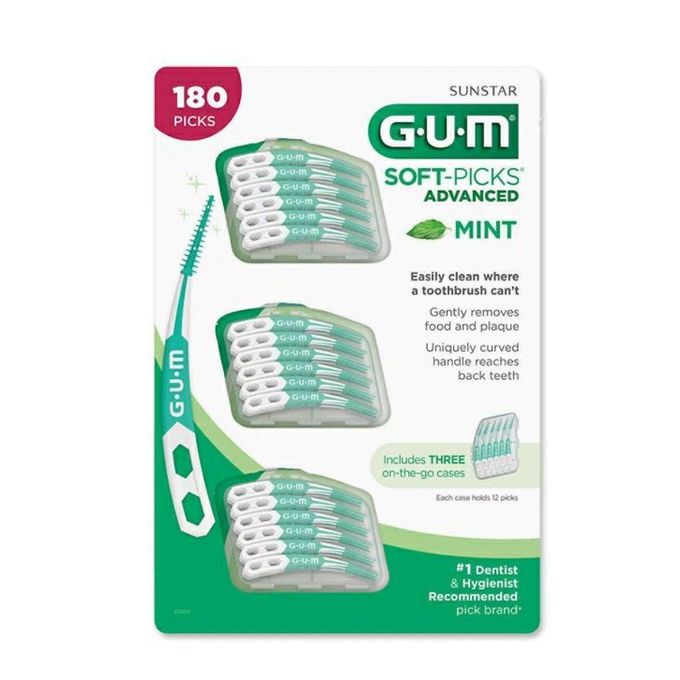 Gum Soft Picks Advanced Mint 180 Picks