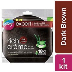 Godrej Expert Rich Creme Hair Colour Dark Brown 20g+20ml
