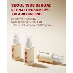 Seoul K-secret 1988 Retinal Liposome 2% + Black Ginseng Serum 30ml