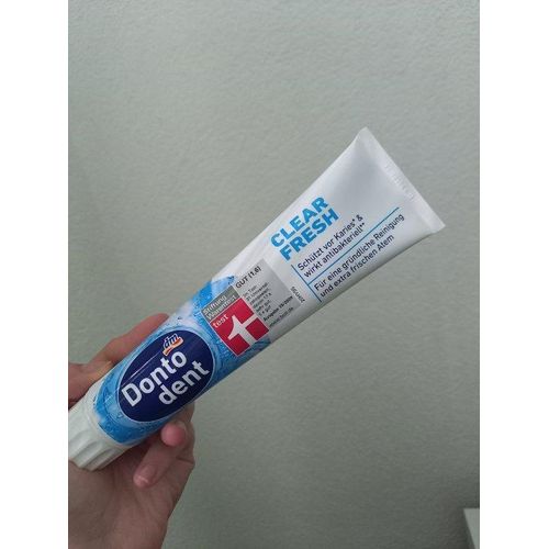 Dontodent toothpaste clear fresh ( mint ) 125ml