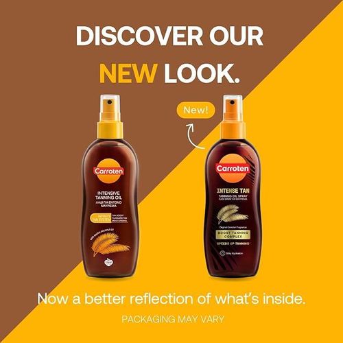 Carroten Intense Tan Tanning Oil Spray Original Fragrance 150ml