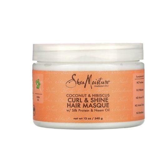 Shea Moisture coconut & hibiscus curl & shine hair mask 340g