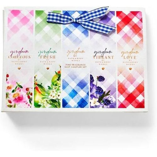 Bath & Body Works five fragrances gingham mist collection travel size gift set