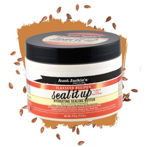 Aunt Jackie'S seal it up hydrating sealing butter for natural curl, coils & waves 213g