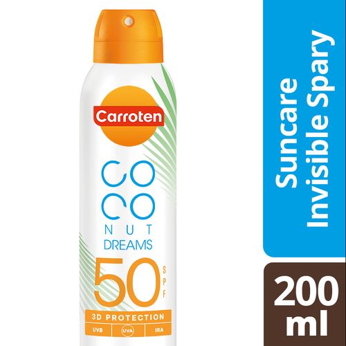 Carroten Coconut Dreams Suncare Invisible Spray SPF50 200ml