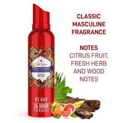 Old Spice Lionpride No Gas Deodorant Body Spray Perfume for Men, 140ml