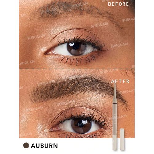 SHEGLAM Brows On Demand 2-In-1 Brow Pencil Auburn 0.05g